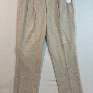 Aristo Eighteen Mens Brown/White Stirling Pinstripe Alberdeen Dress Pant 38/35